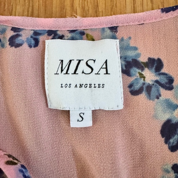 Misa Los Angeles x Revolve Damaris Ruffle Top Size Small - Picture 3 of 5